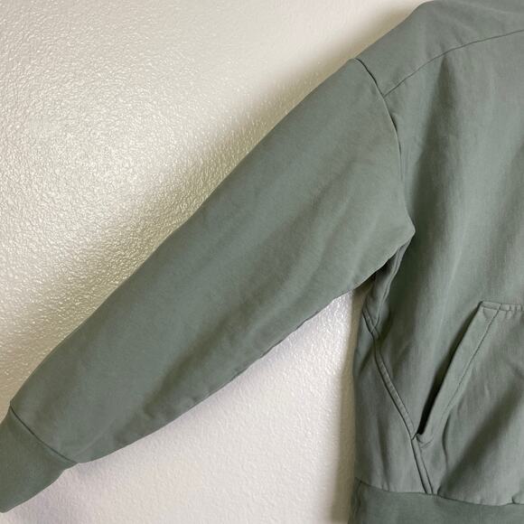 Rag & Bone Quarter Zip Pullover Womens XS Green Sweatshirt Long Sleeve Outdoors - Picture 5 of 9